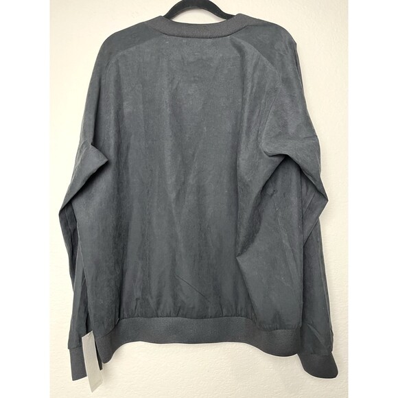 Silky Black Bomber Jacket Plus Size 2X Lightweight Women's NWT‎ Loralette - Picture 2 of 5